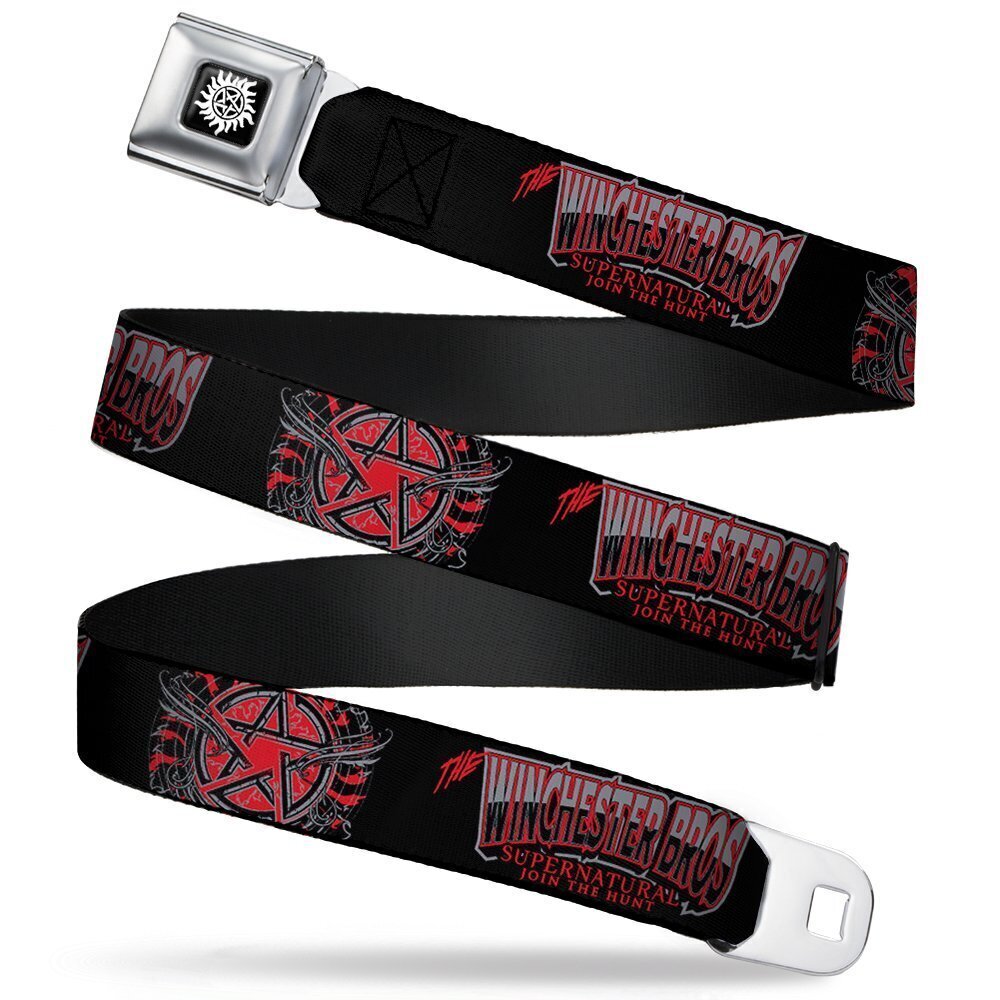 1765 Buckle-down Seatbelt Supernatural Wsn025 Belt, Multicolor, 1.5 Wide